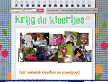 Tablet Screenshot of krijgdekleertjes.nl